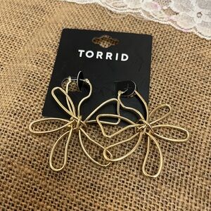 Torrid Gold Petal Earrings